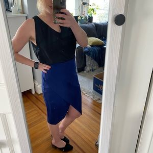 Express wrap pencil skirt